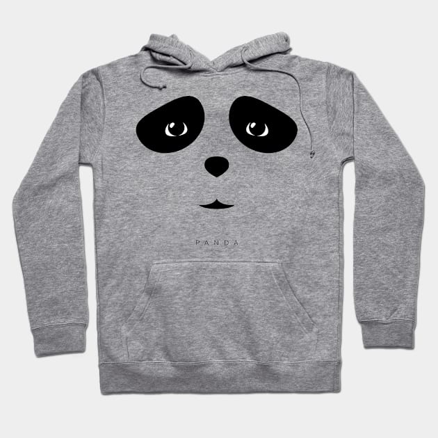 Panda face Hoodie by Bonky